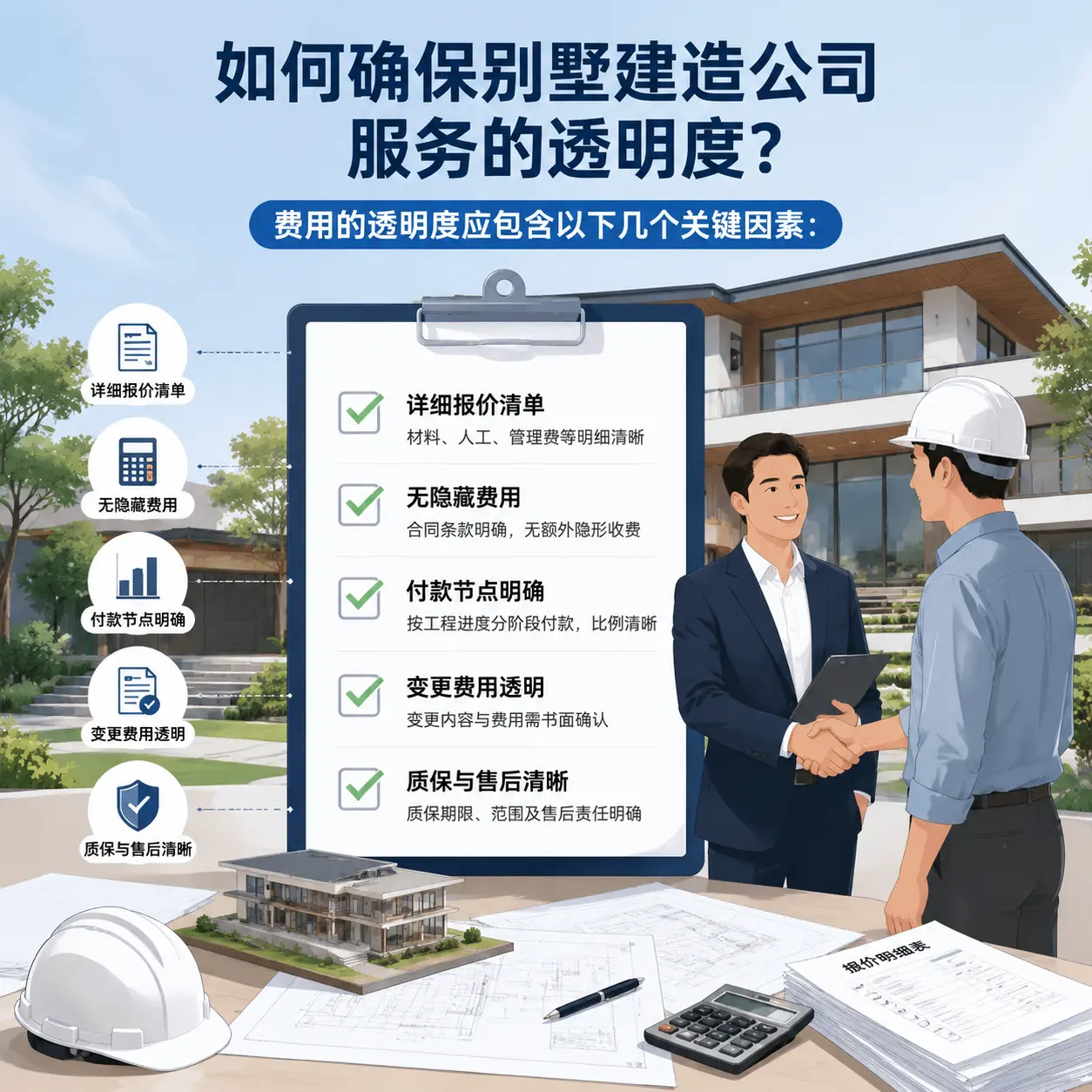 在 关岭 如何确保别墅建造公司服务的透明度？