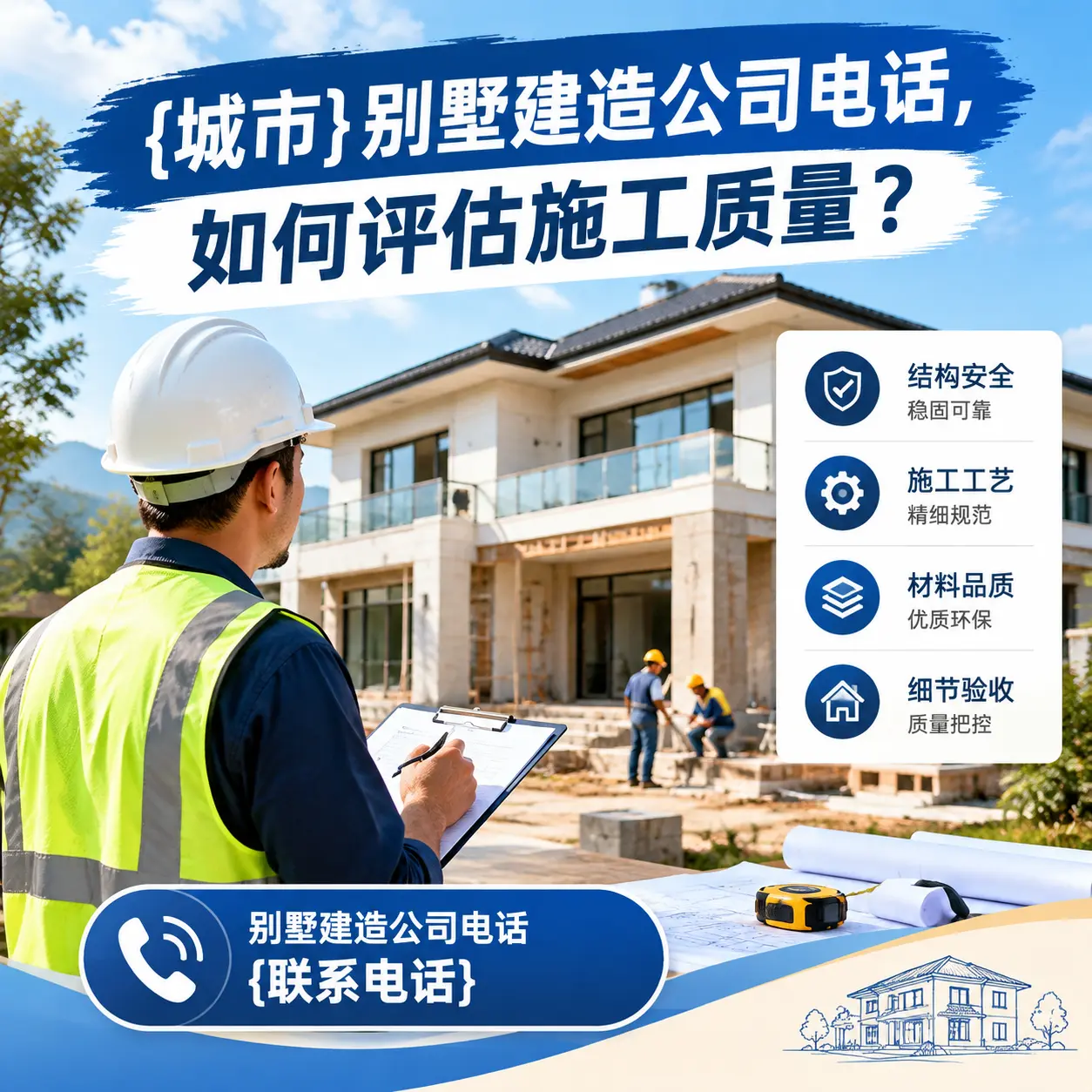 关岭别墅建造公司电话，如何评估施工质量？