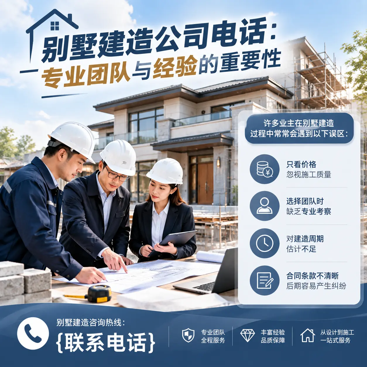 关岭别墅建造公司电话:专业团队与经验的重要性