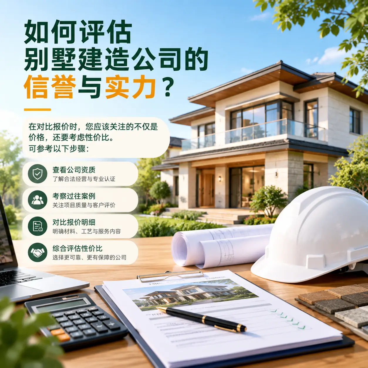 如何评估 关岭 别墅建造公司的信誉与实力？