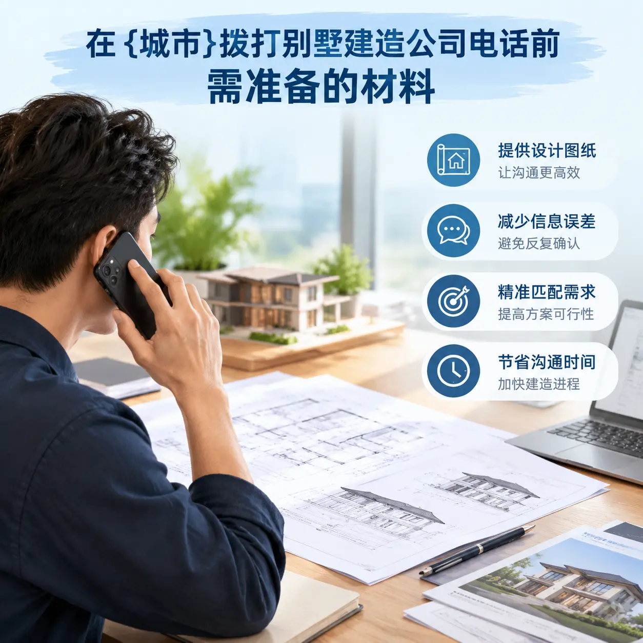 在关岭拨打别墅建造公司电话前需准备的材料