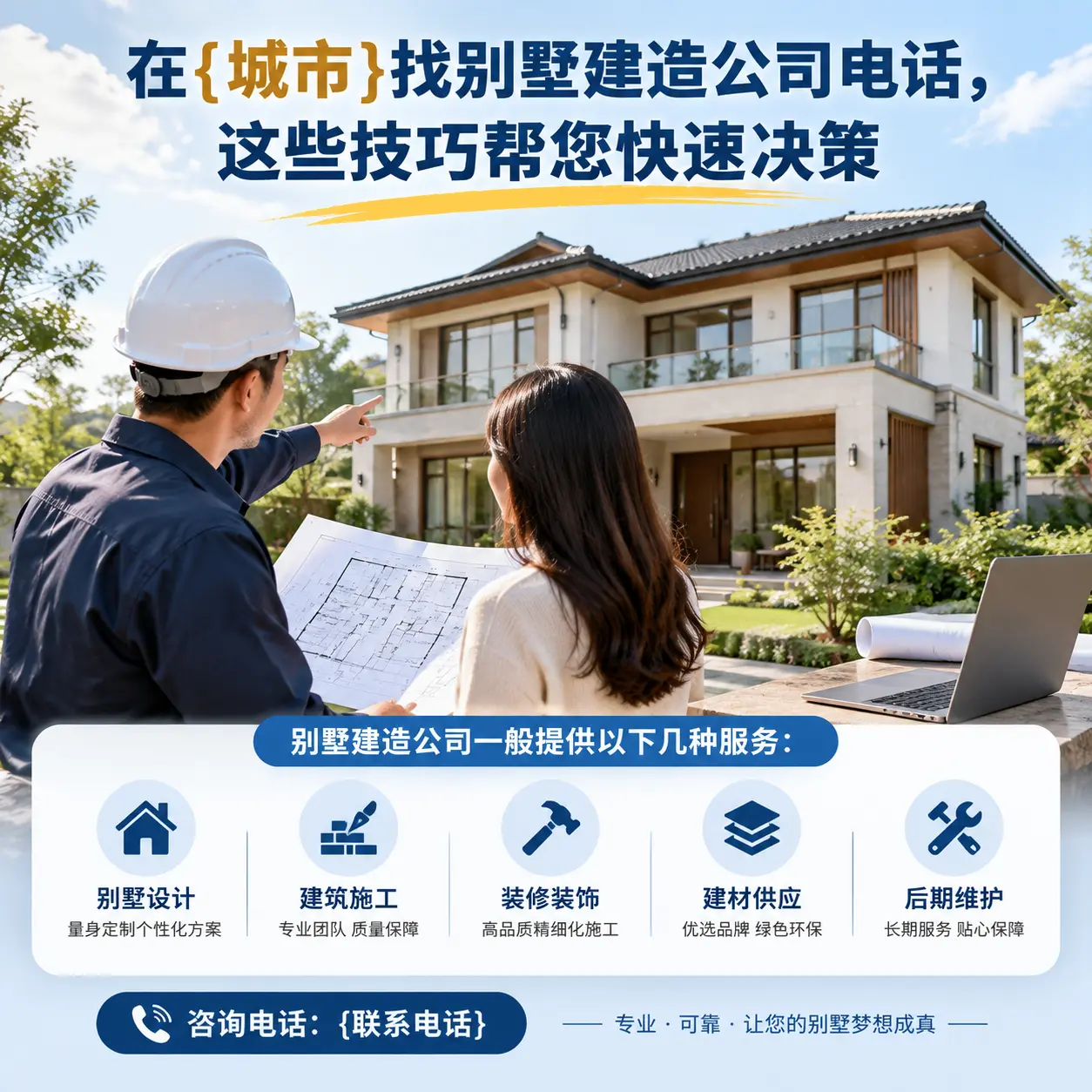 在关岭找别墅建造公司电话，这些技巧帮您快速决策