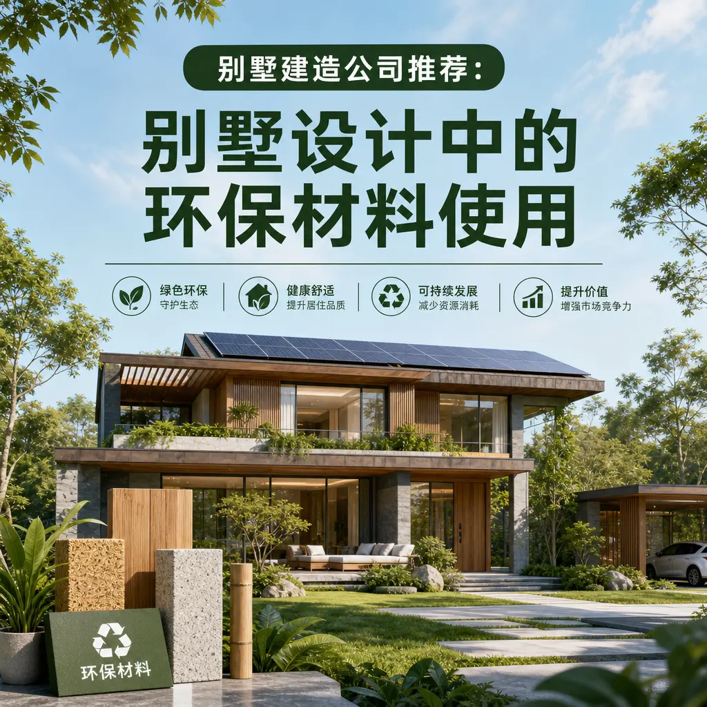 别墅建造公司推荐: 关岭 别墅设计中的环保材料使用