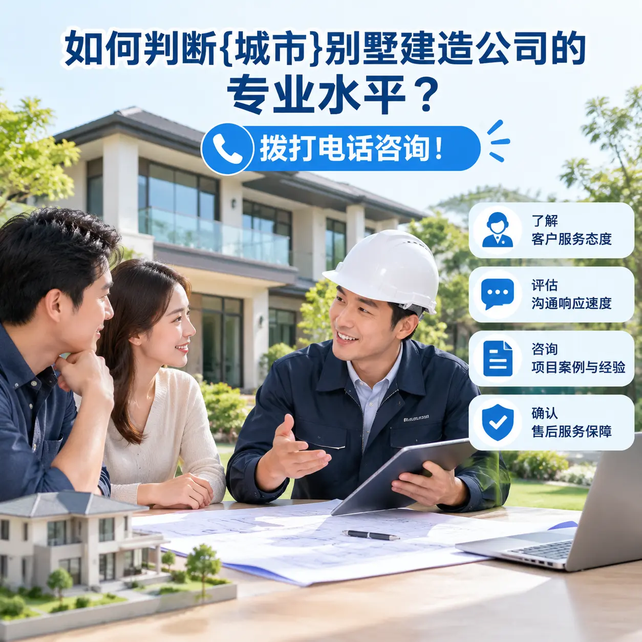 如何判断关岭别墅建造公司的专业水平?拨打电话咨询!